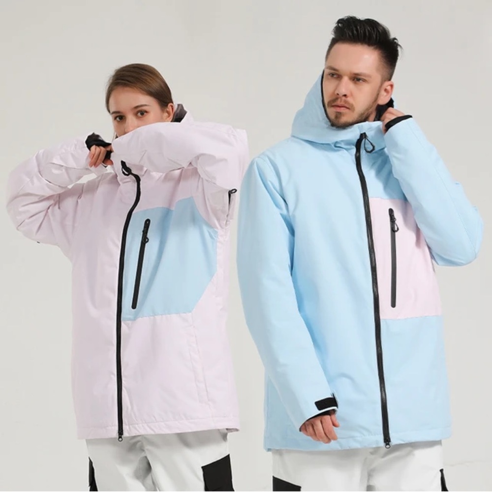 Gsou Snow Windproof Color Patchwork Ski Jacket Co… - image 1